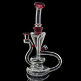HCF Glass Red Accent Recycler