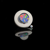 Steve H Glass Opal Coin Oculus Plugs