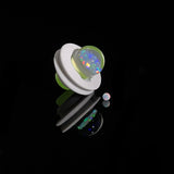 Steve H Glass Opal Coin Oculus Plugs