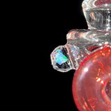 Iridescent glass peak recycler top