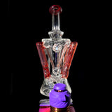 Iridescent glass peak recycler top