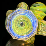 Banjo Glass Faceted Fumed Hammer #1