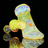 Banjo Glass Faceted Fumed Hammer #1