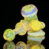 Banjo Glass Faceted Fumed Hammer #1