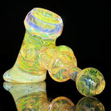 Banjo Glass Faceted Fumed Hammer #1