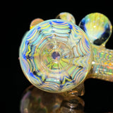Banjo Glass Faceted Fumed Hammer #2