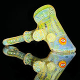 Banjo Glass Faceted Fumed Hammer #3