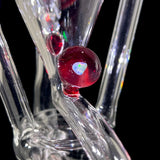 HCF Glass Red Accent Recycler
